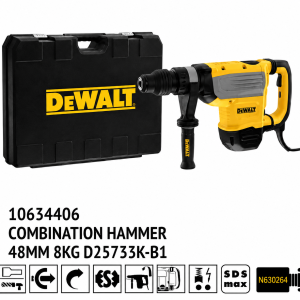 DEWALT D25733K-B1 SDS-MAX Combination Hammer 48mm 8Kg
