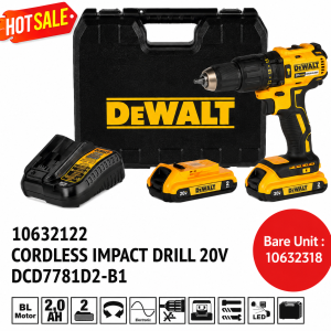 DeWALT Cordless Impact Drill 20V DCD7781D2-B1