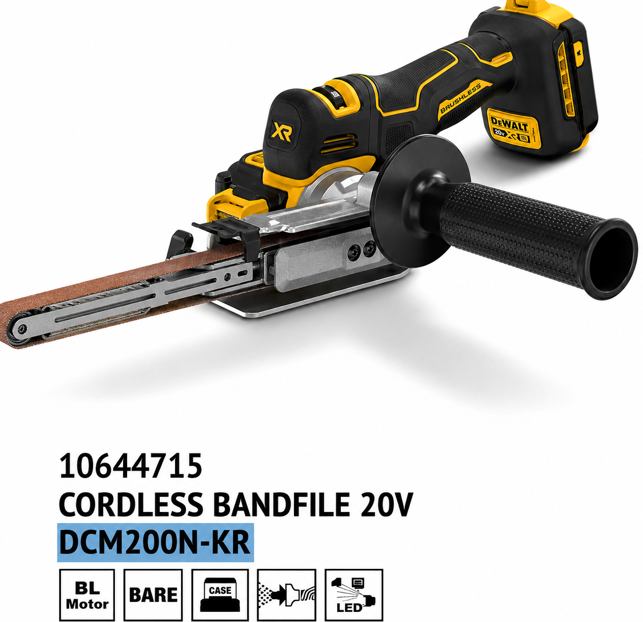 DEWALT Cordless Bandfile 20V DCM200N-KR