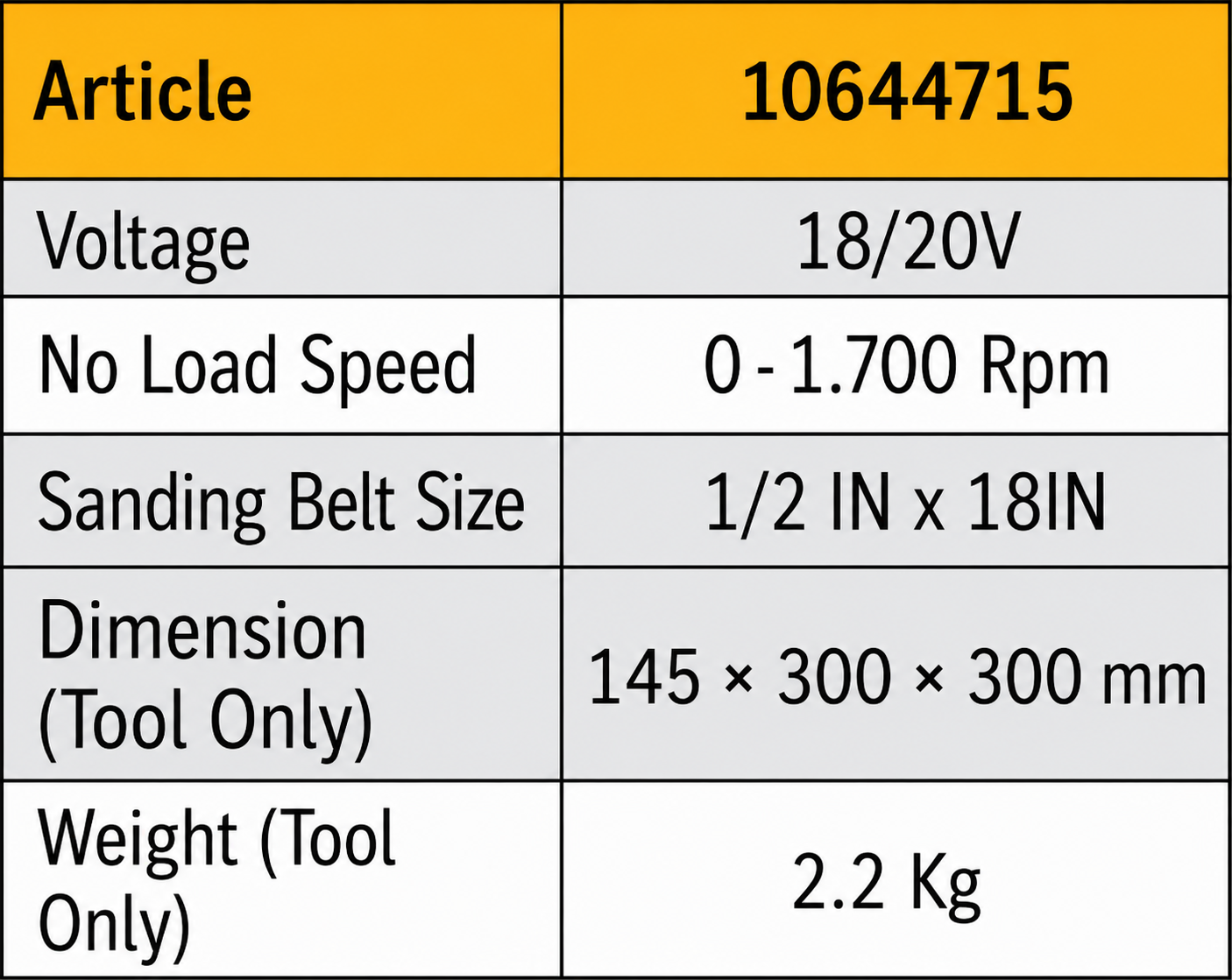 DEWALT Cordless Bandfile 20V DCM200N-KR - Image 2