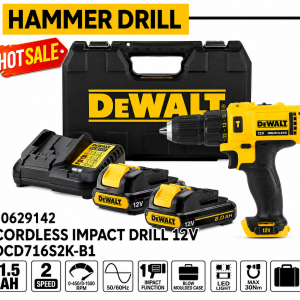DEWALT Cordless Impact Drill 12V DCD716S2K-B1