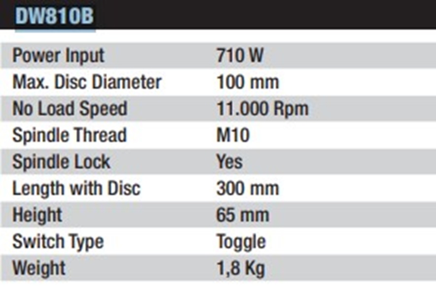 DEWALT DW810B-B1 Angle Grinder 4" (100 mm) 710W - Image 3