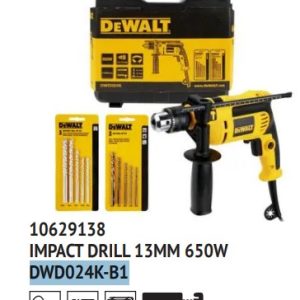 DEWALT DWD024K-B1 Impact Drill 13 mm 650W