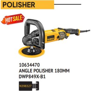 DEWALT DWP849X-B1 Variable Speed Polisher 7" (180 mm) 1250W